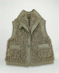 Vico Olive Faux Fur Vest