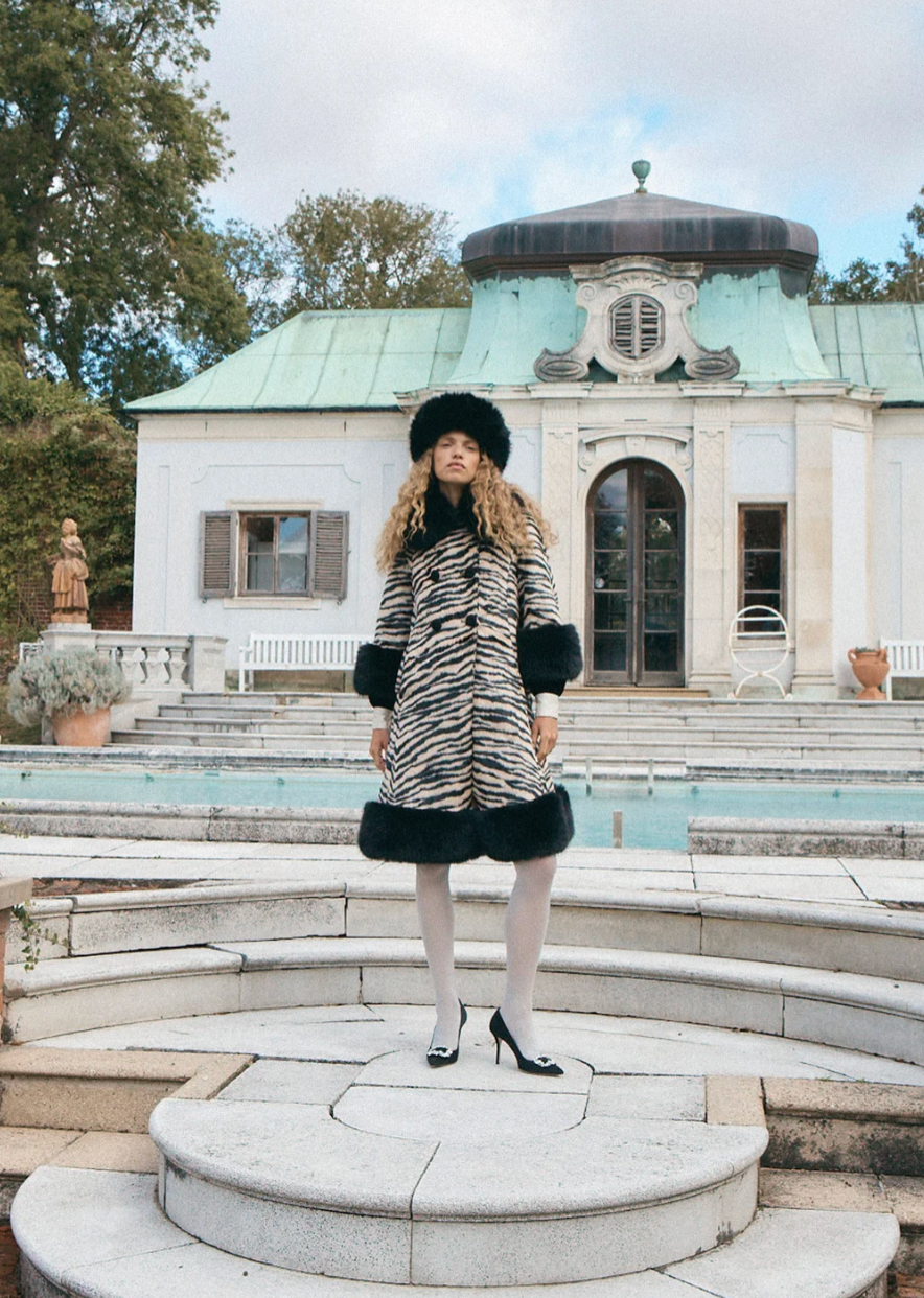 Bardot Zebra Retro Coat