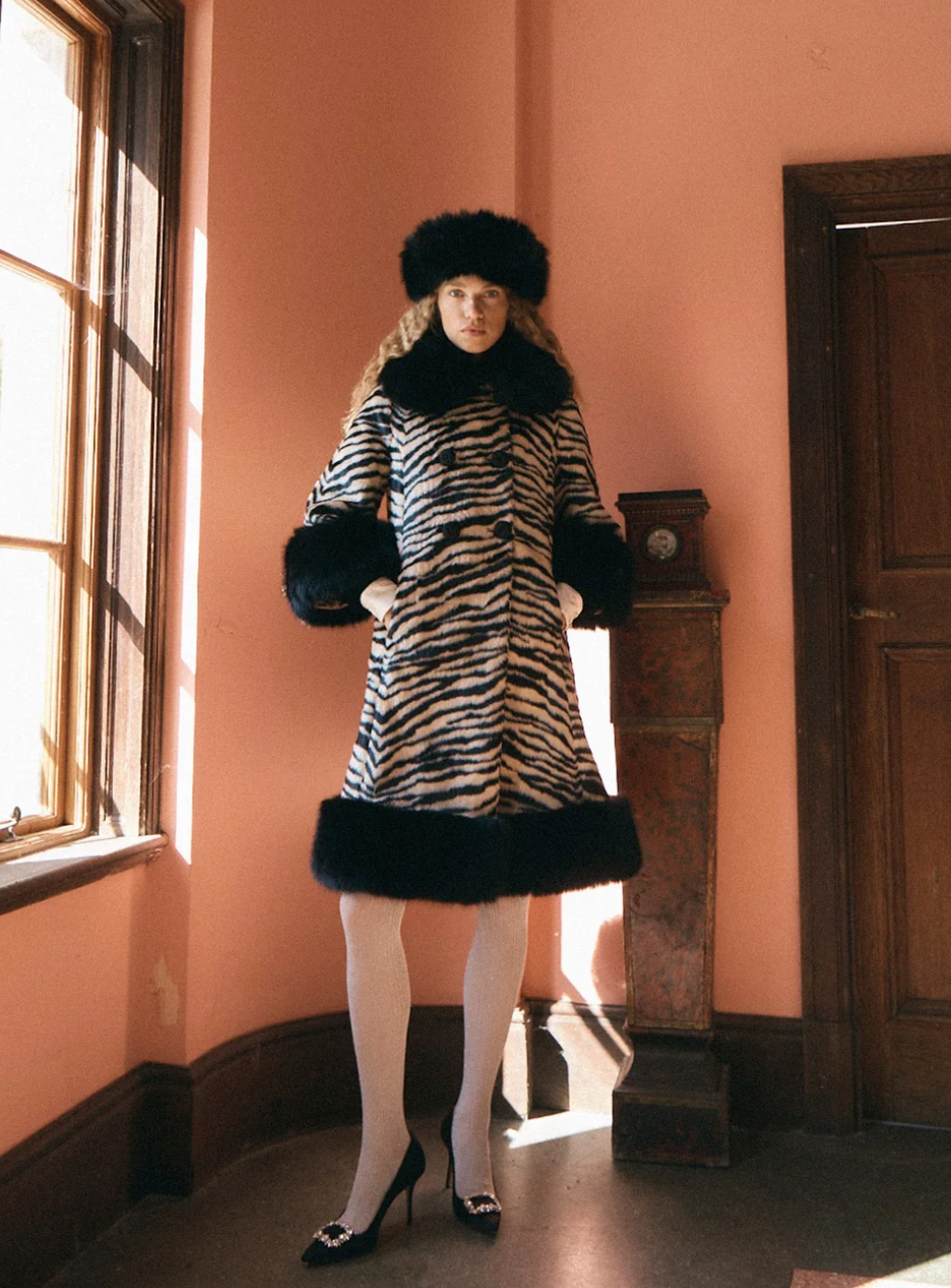 Bardot Zebra Retro Coat