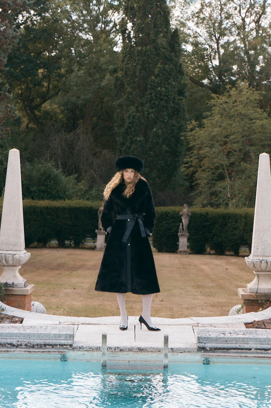 Vivienne Faux Mink Leather Coat