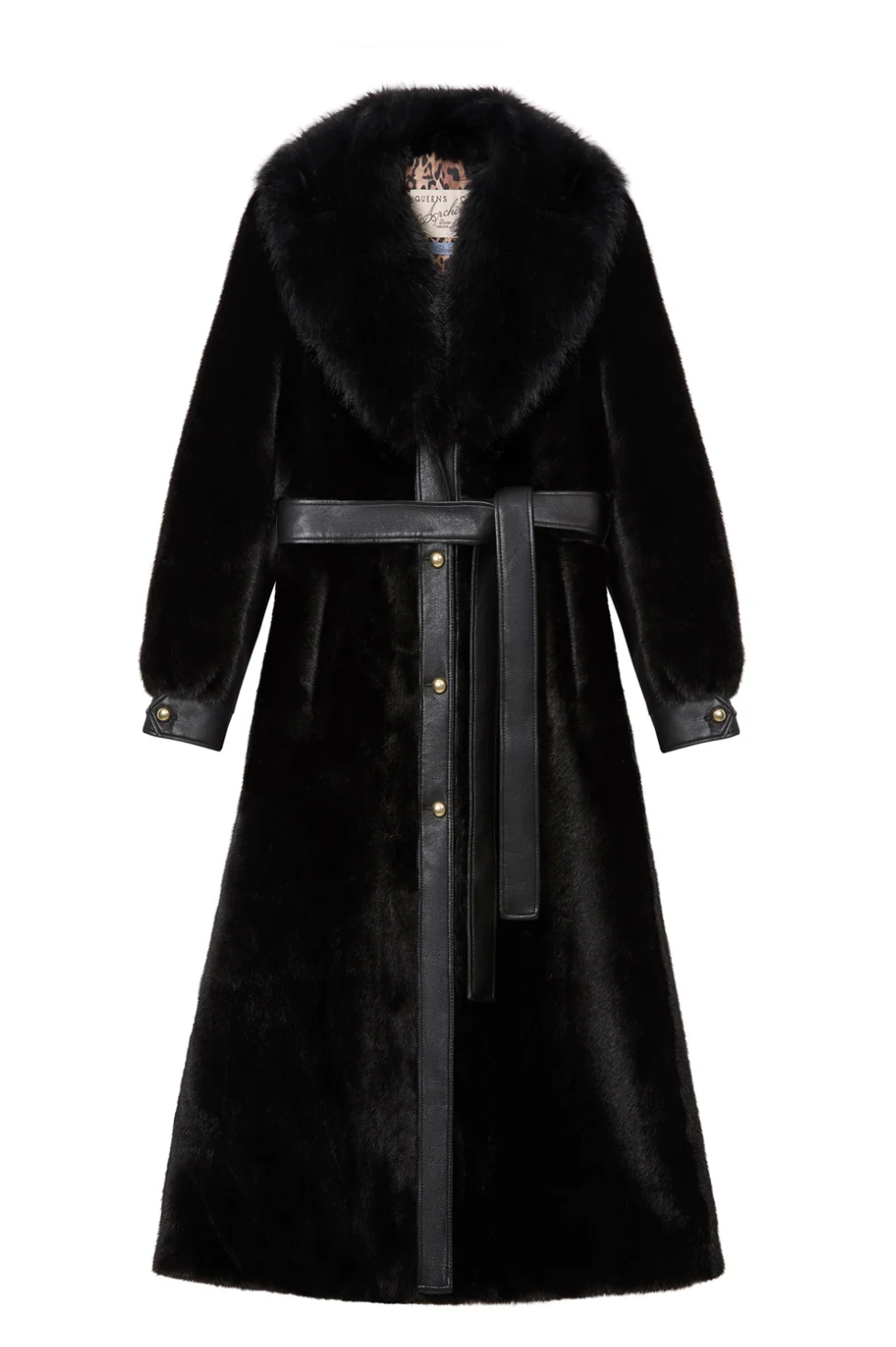 Vivienne Faux Mink Leather Coat