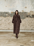 Blandine Brown Lace Dress