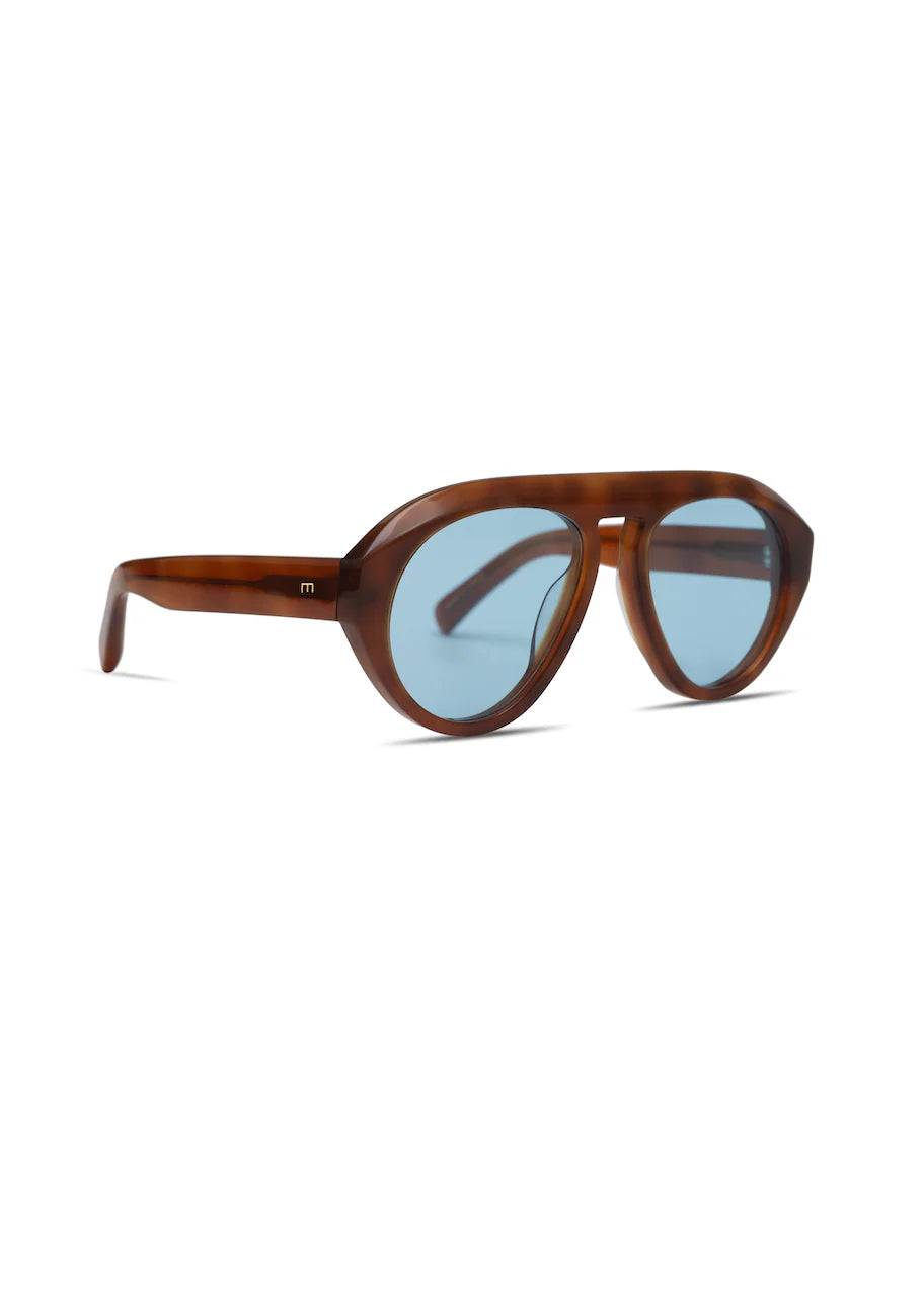 Elisa Johnson Val Light Tortoise Blue Lens