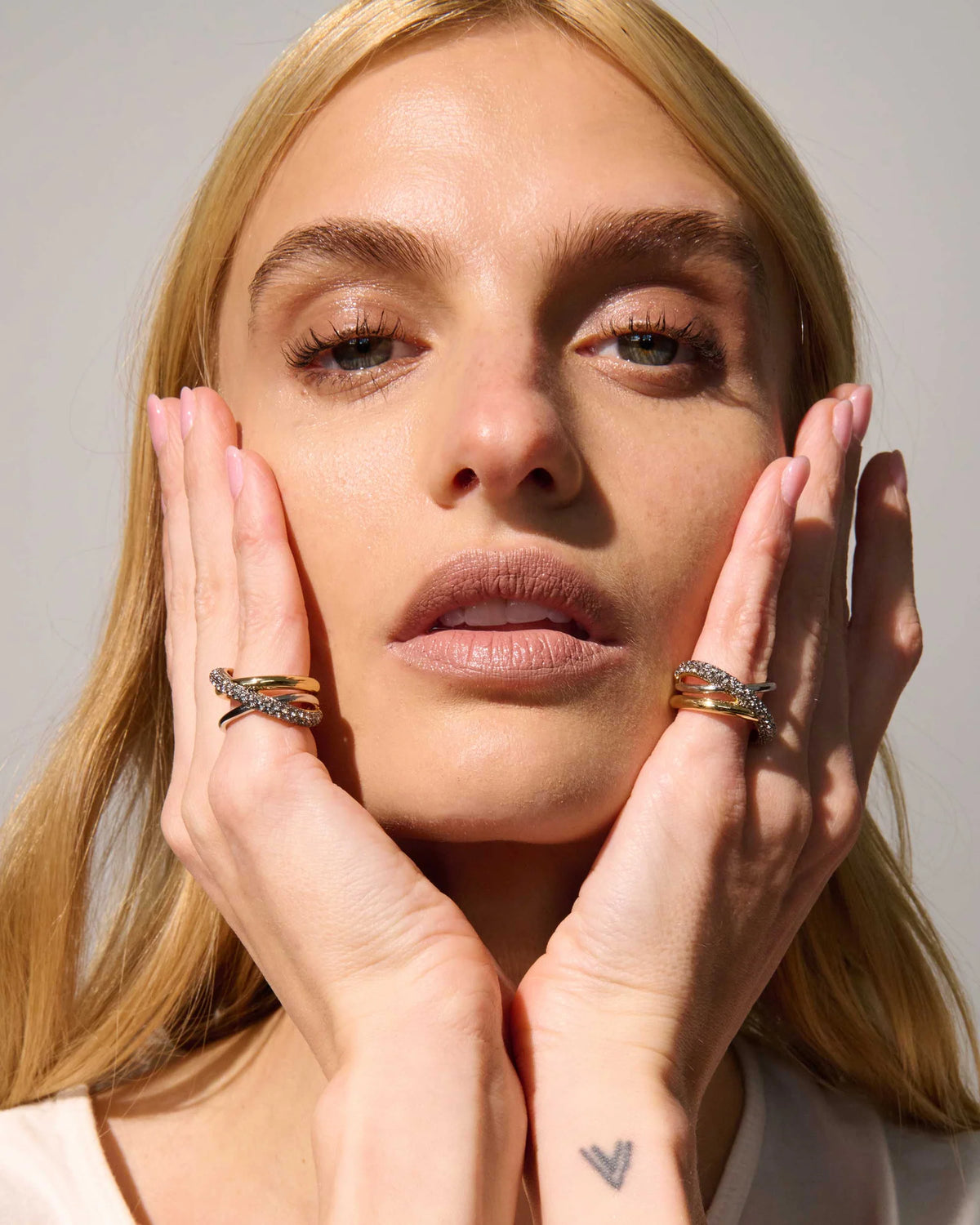 Aya Pinky Ring | Silver and Gold Mixed Metal Pinky Ring
