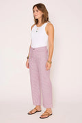 cropped stripe pants, cropped wide leg denim, stripe wide leg cropped denim, 