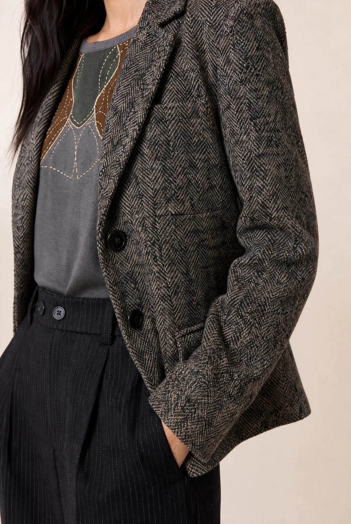 Verena Chevron Blazer