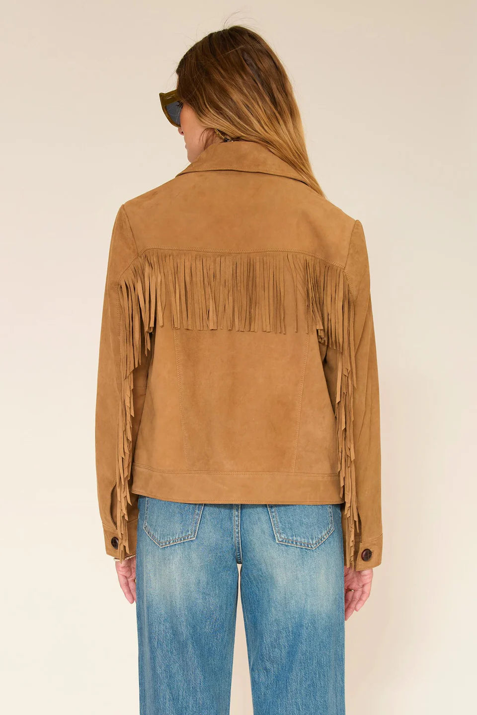 Vitani Suede Fringe Jacket