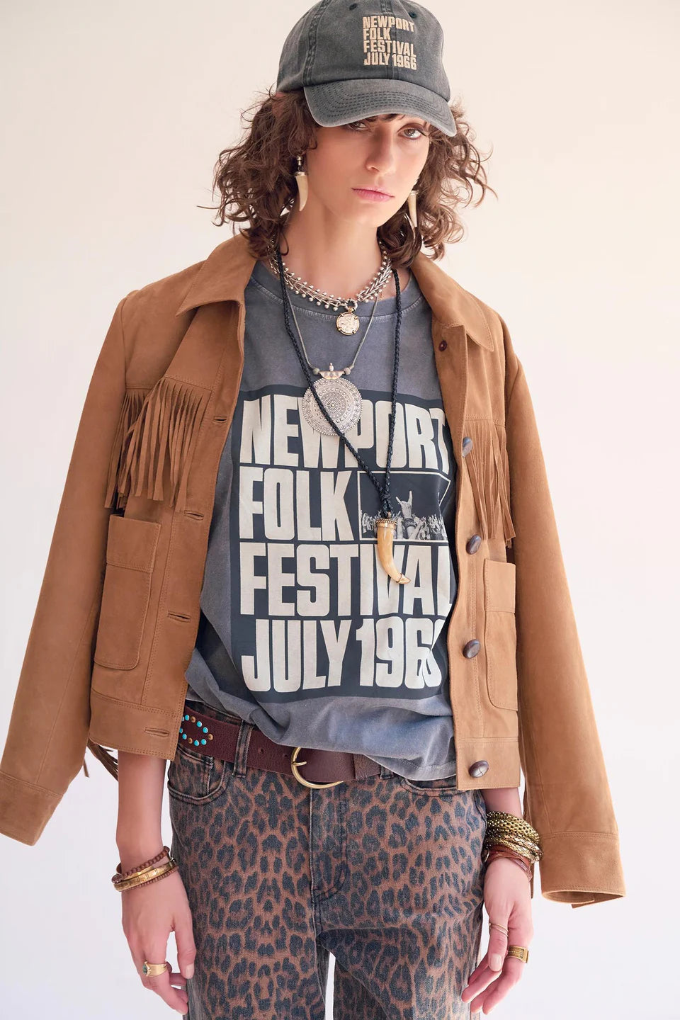 Vitani Suede Fringe Jacket