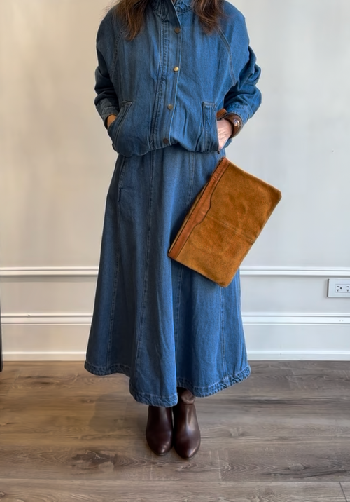 A-Line Denim Skirt