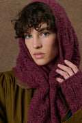 Raspbery Crocheted Scarf