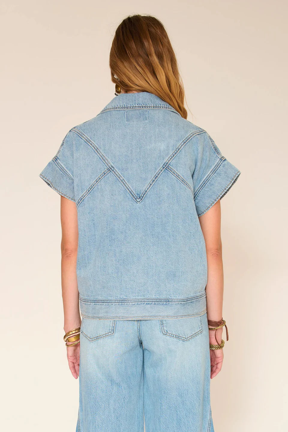 Wagner Light Wash Denim Vest