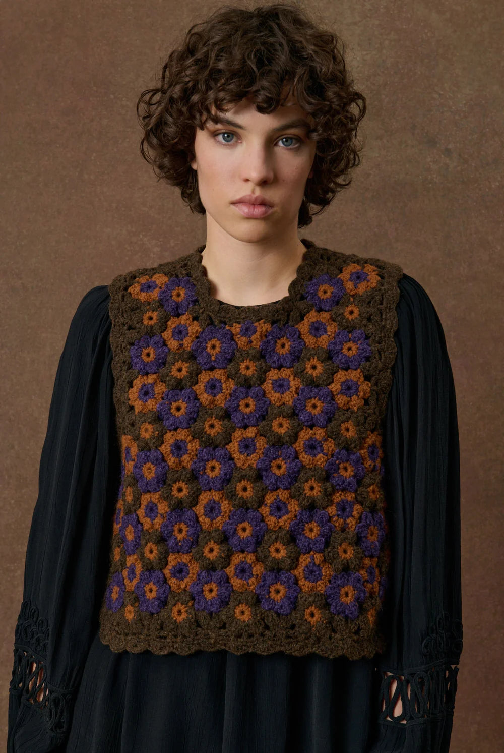 Adelious Hand Crocheted Vest