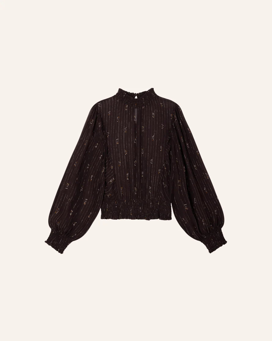 Duchess Blouse in Coffee