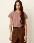 Albano Tee | Marbled Rose Jersey Knit T-shirt
