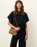 Bianca Blouse | Short-sleeved, sleeveless shirt with patch pockets