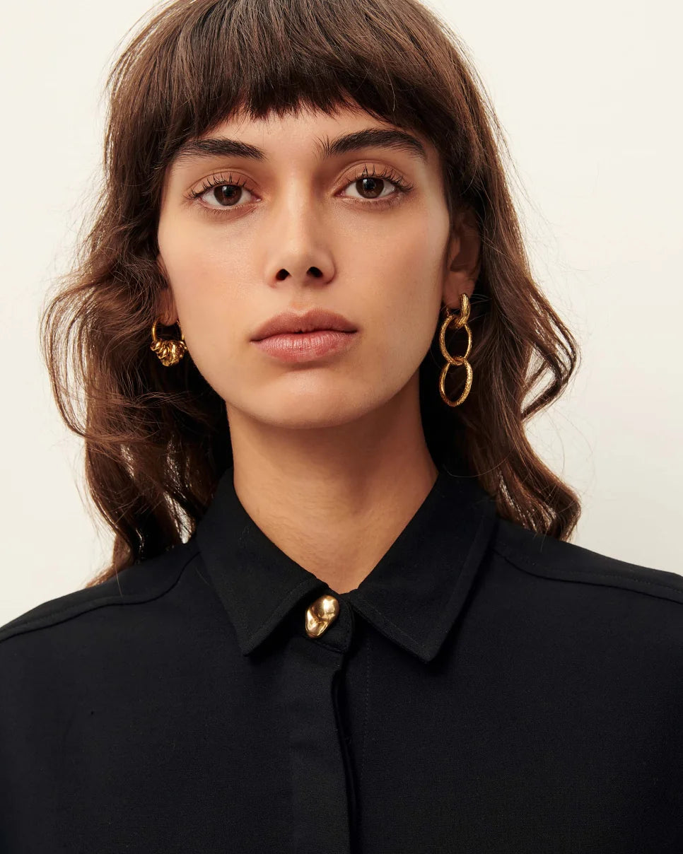Glenn Textured Gold Earrings
