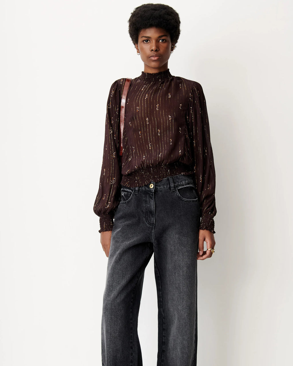Duchess Blouse in Coffee