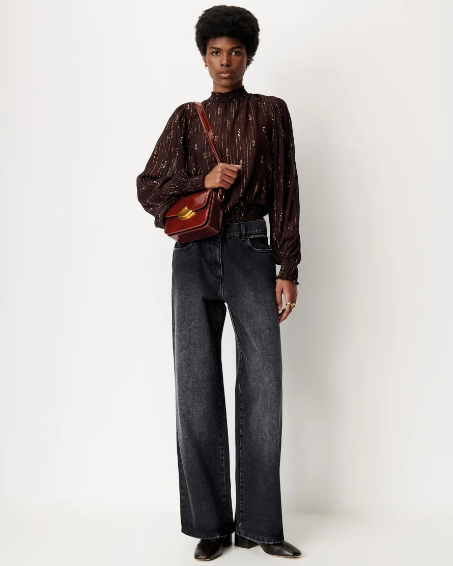 Duchess Blouse in Coffee