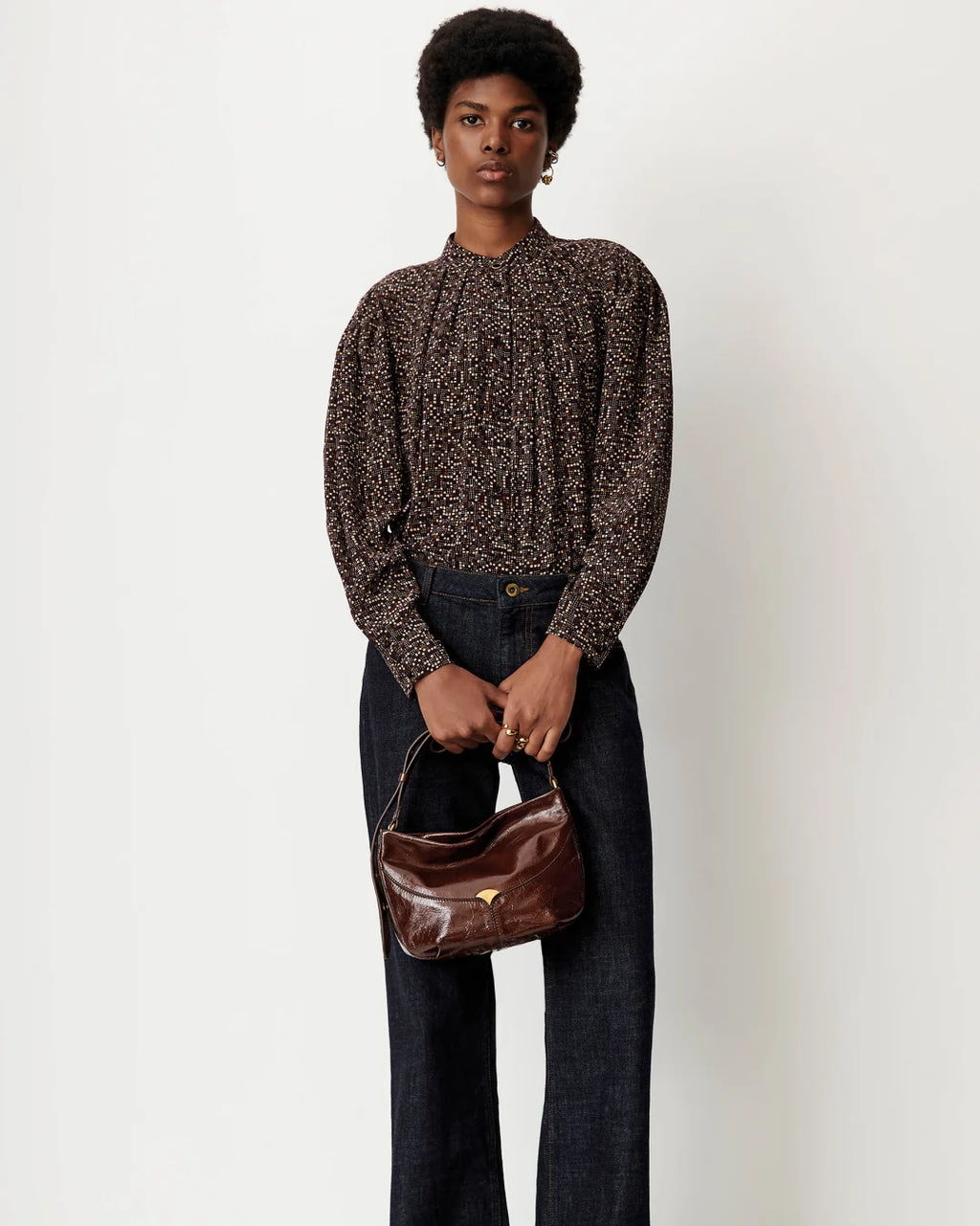 Esperanzo Coffee Blouse