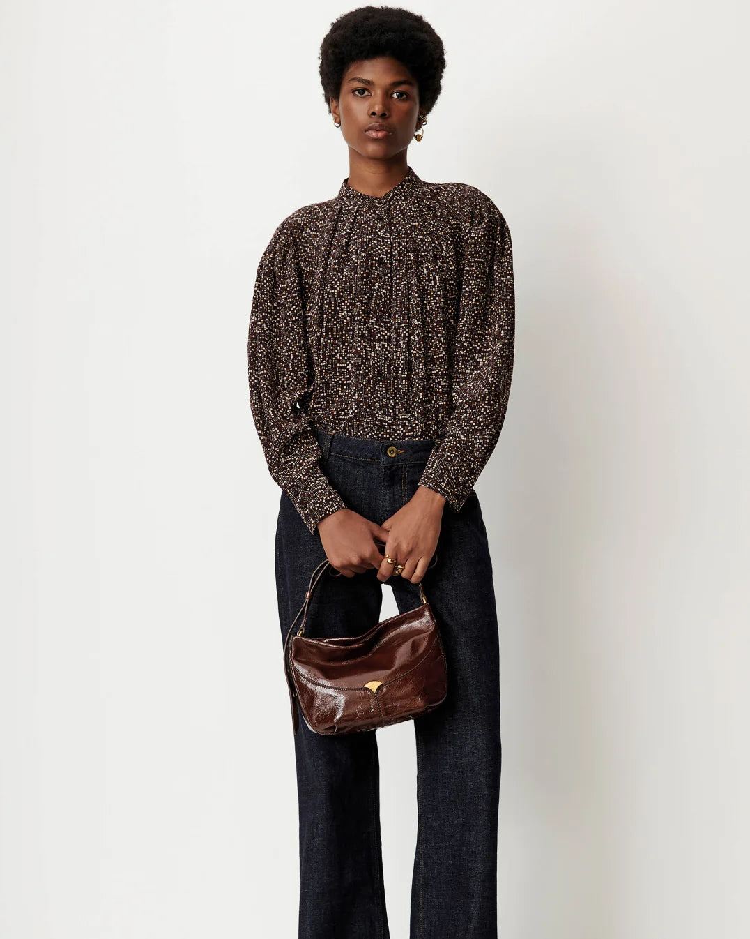 Esperanzo Coffee Blouse