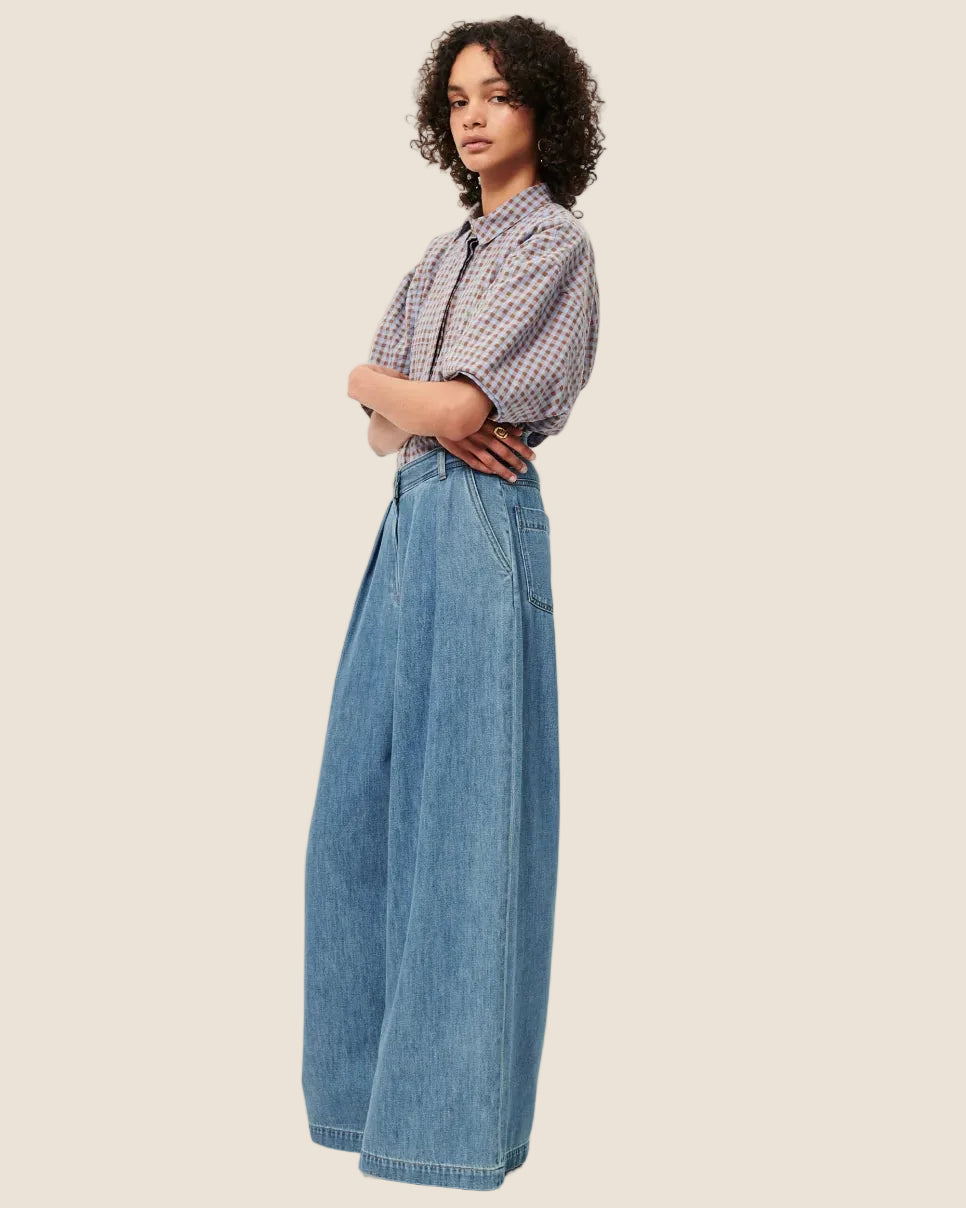Dieyou Denim |  Wide-Leg Trouser Jeans