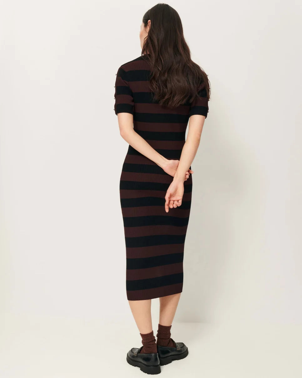 Moore Striped Knit Dress