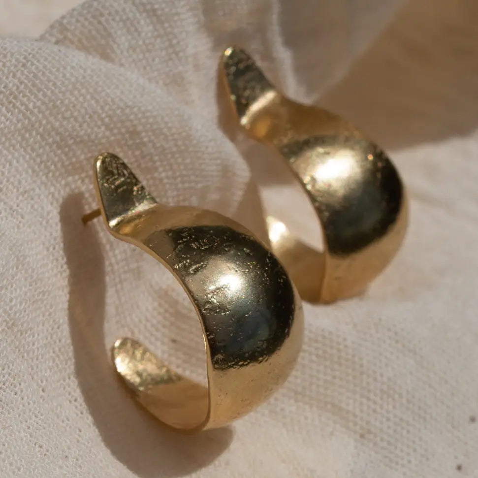 Sina Recyled Brass Earrings