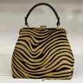 Leather Zebra Print Bag