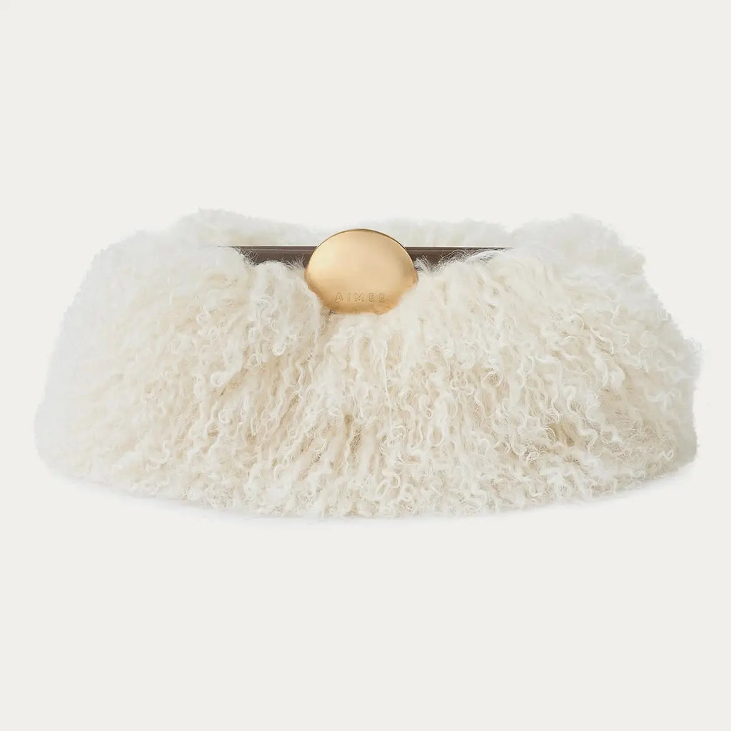 Full Circle Mongolian Shearling Purse