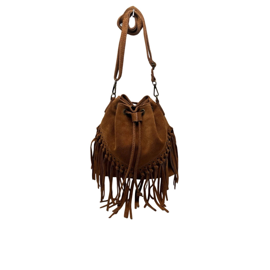 Aurelia Suede Bucket with Fringe