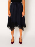 Midnight Blue Lace Skirt