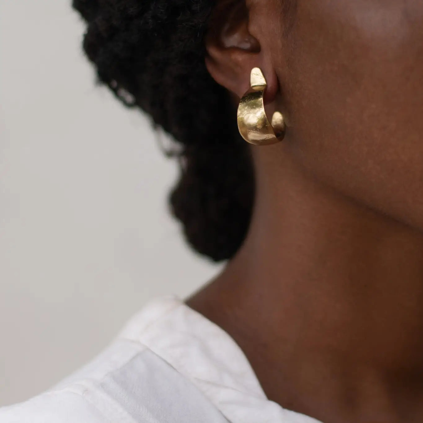Sina Recyled Brass Earrings