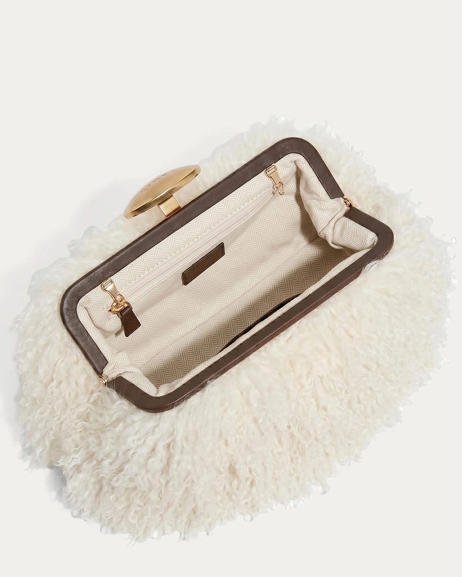Full Circle Mongolian Shearling Purse