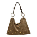 Studded Suede Seko Bag
