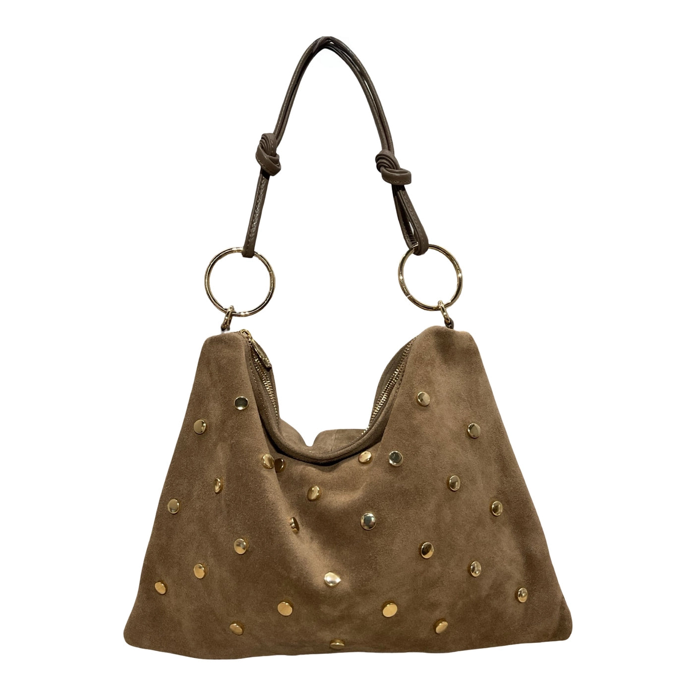 Studded Suede Seko Bag