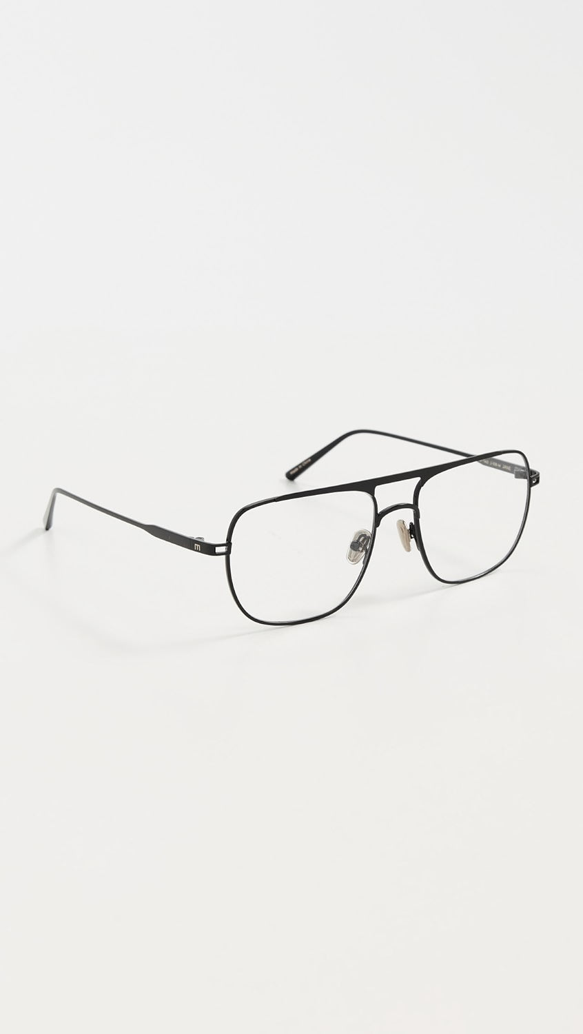 Elisa Johnson Jane Black Metal Frame Glasses