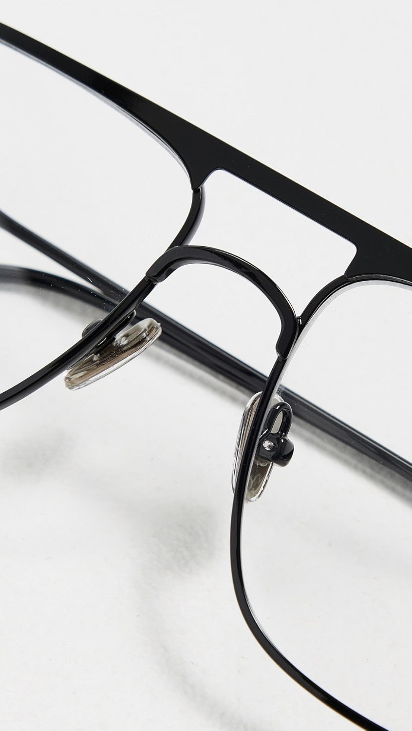 Elisa Johnson Jane Black Metal Frame Glasses