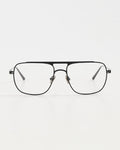 Elisa Johnson Jane Black Metal Frame Glasses