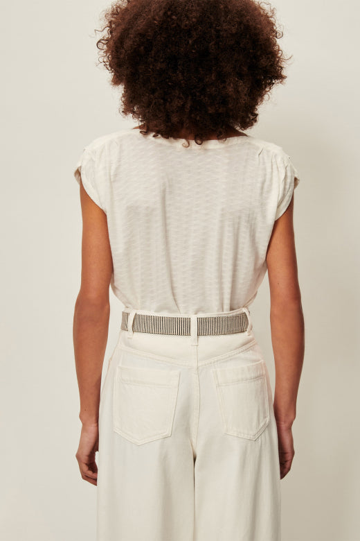 Gathered Sleeve T-Shirt