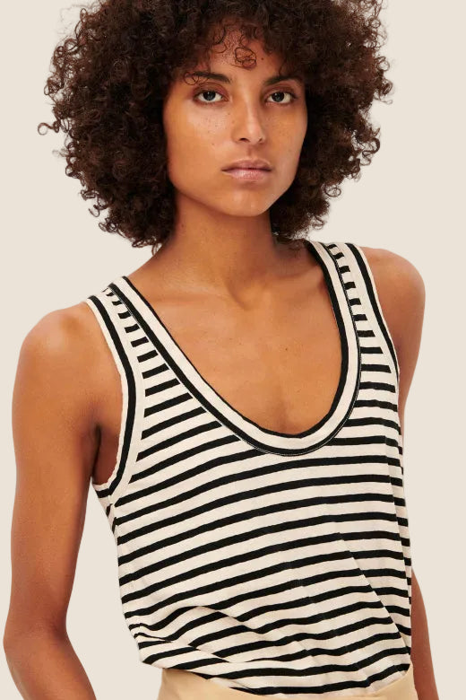 Striped Tank | Black and White Stripe Tank Top