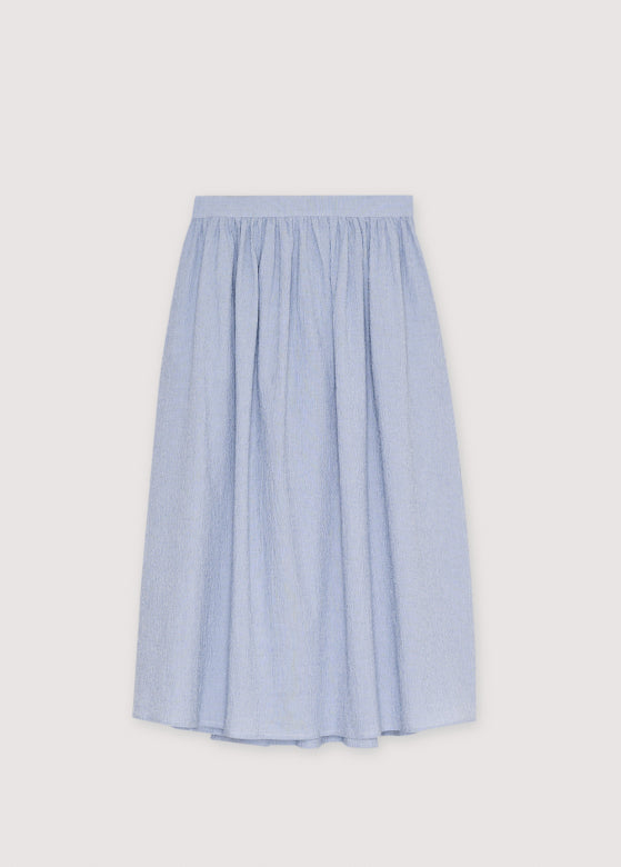 Light blue skirt on a light gray background