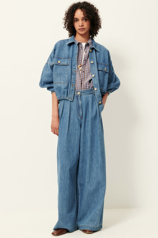 Dieyou Denim |  Wide-Leg Trouser Jeans