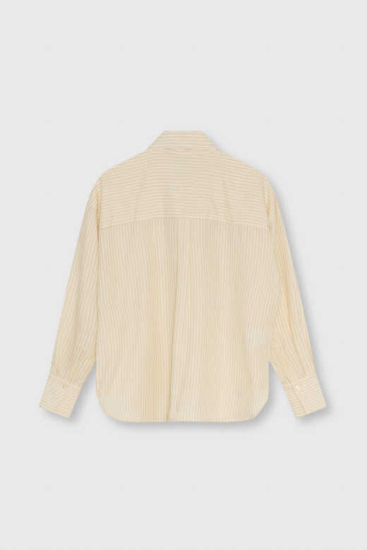 Meadow Striped Neck-Tie Blouse
